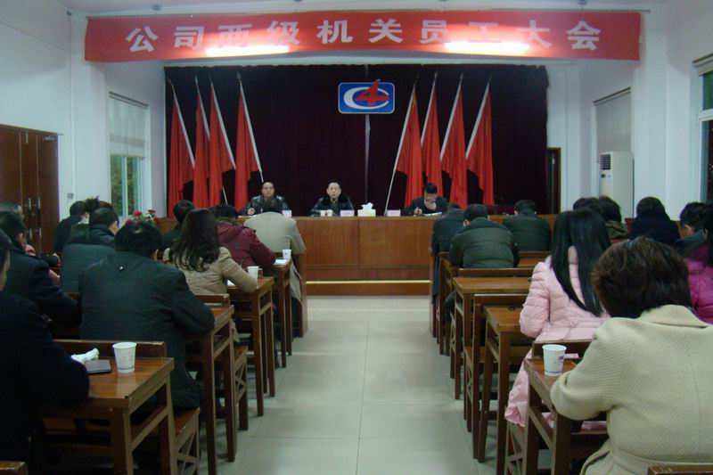 公司召開新年兩級機(jī)關(guān)員工大會(huì)