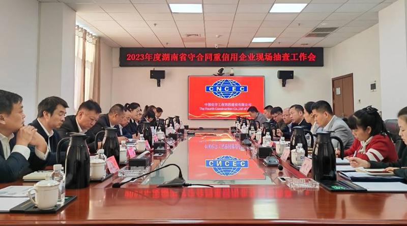 湖南省守合同重信用企業(yè)協(xié)會(huì)到公司開展現(xiàn)場抽查