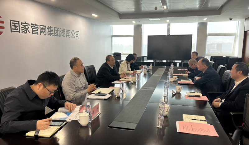 周鴻與國家管網(wǎng)湖南公司代表、黨委書記王現(xiàn)中舉行會談