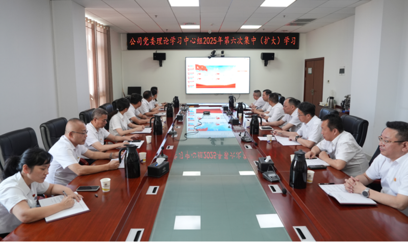 中國(guó)化學(xué)四化建舉行黨委理論學(xué)習(xí)中心組2025年第六次集中（擴(kuò)大）學(xué)習(xí)